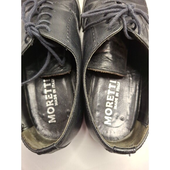 MORETTI Black Label Oxford Black dress Shoes Size 6.5(40) main image 8
